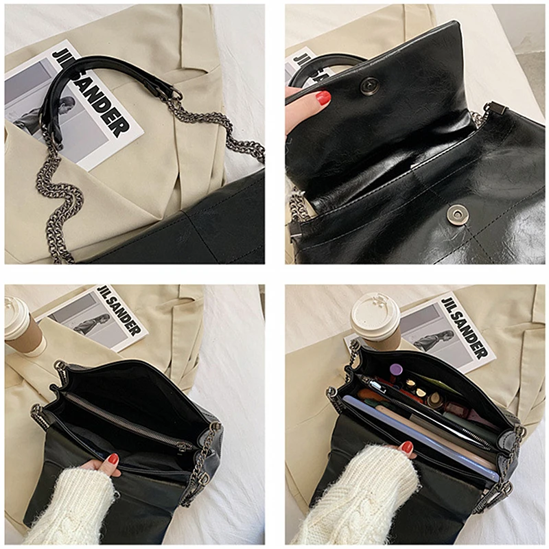New Fashion Diamond Chain Bag Simple Shoulder Bag Messenger Bag Trend High Quality Large Capacity Handbag Women 2022