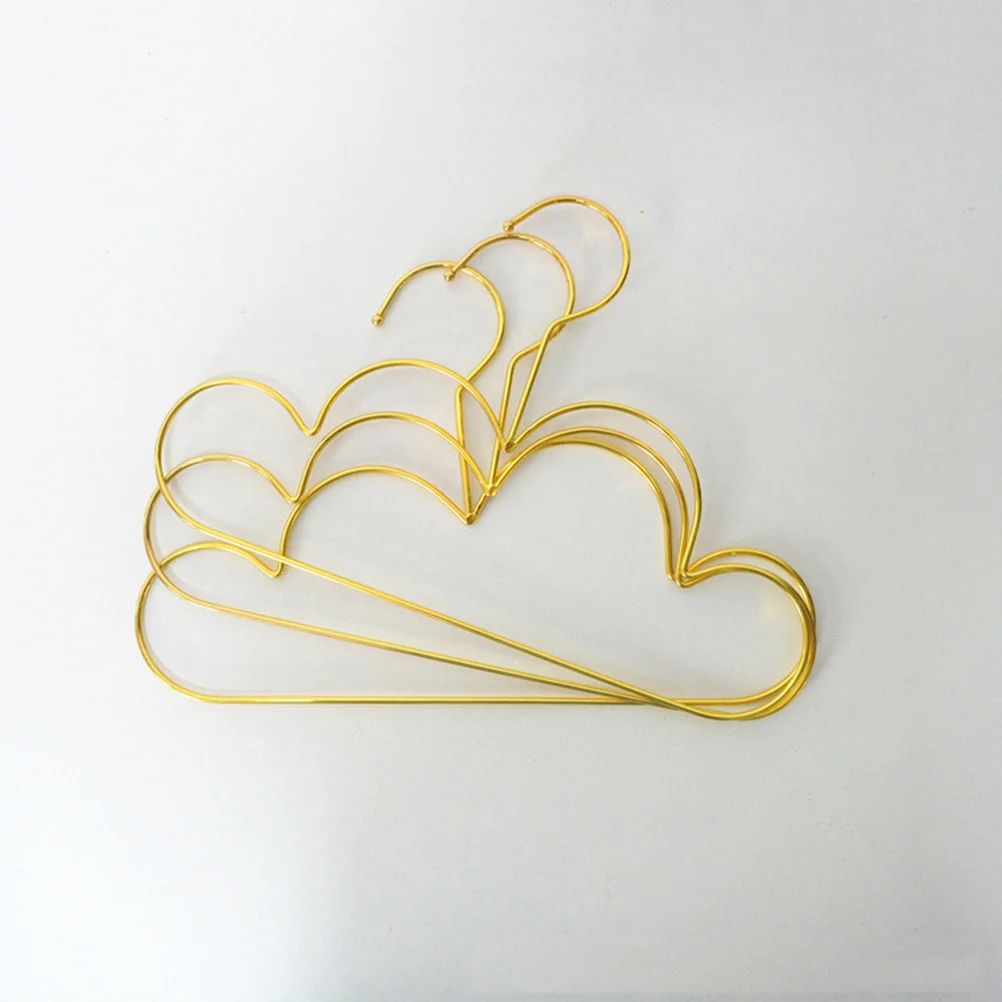 

5pcs Cloud Shape Hanger Toddler Clothing Hangers Metal Jeans Pants Hangers Trouser Racks Closet Scarf Tie Towel Hanging Holder