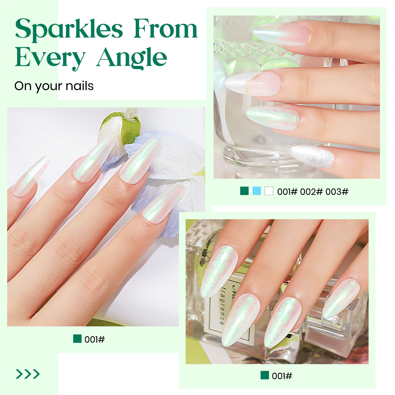 MIZHSE 15 мл лак для ногтей с жемчугом и перламутровым эффектом лаки Aurora Film Nails Art Semis