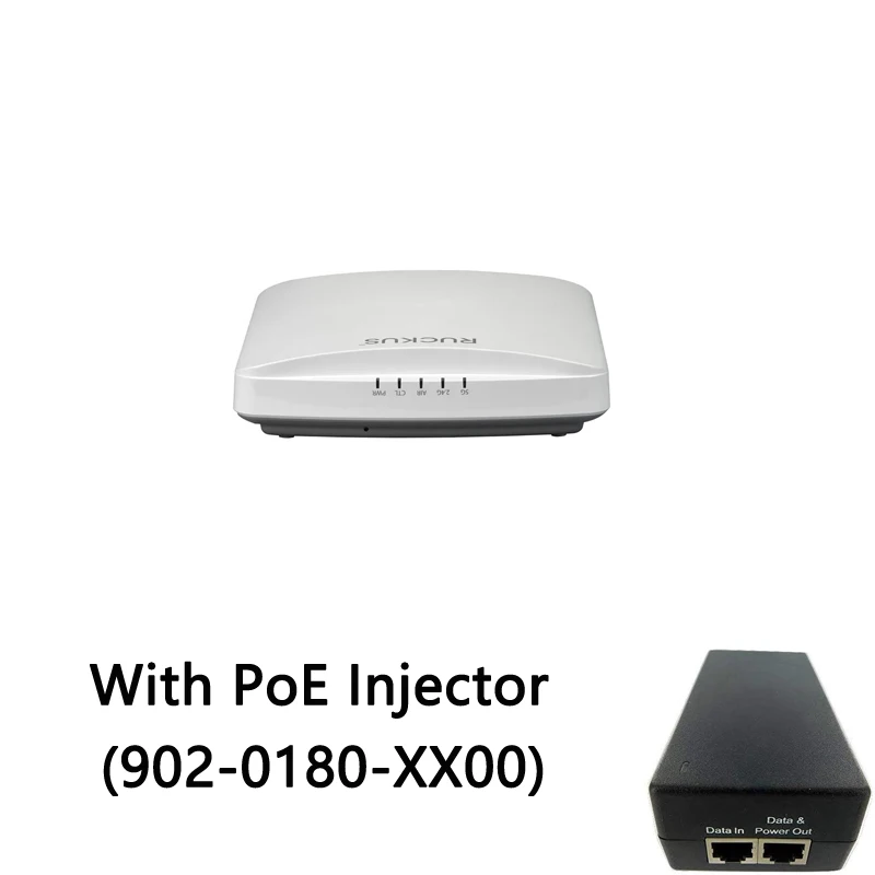 Ruckus Wireless R650 901-R650-WW00 (alike 901-R650-US00) +902-0180-XX00 PoE Adapter 802.11ax WIFI6 4x4 SU-MIMO MU-MIMO Indoor AP