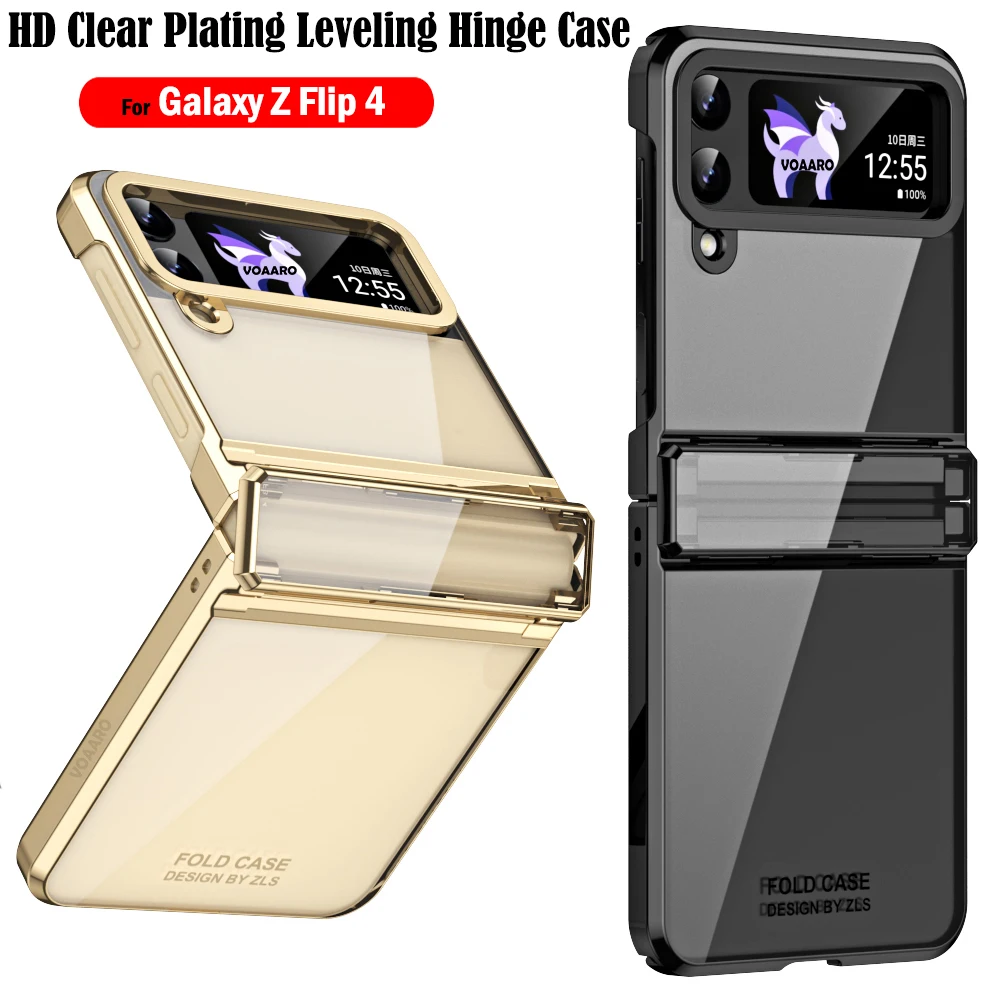 

Прозрачный чехол-книжка с петлями для Samsung Z, 4 уровня