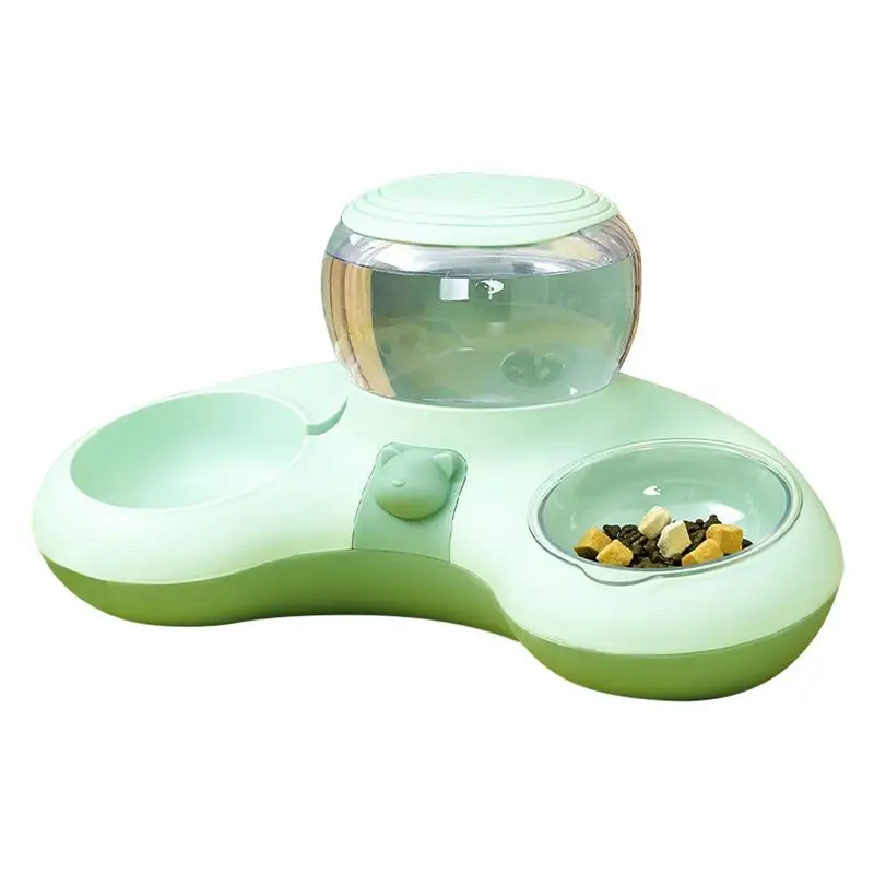 

Cat Bowls For Food And Water Dog Bowls Set With Automatic Water Dispenser Detachable Non-Skid Pet Water Bowls Feeder Bowls