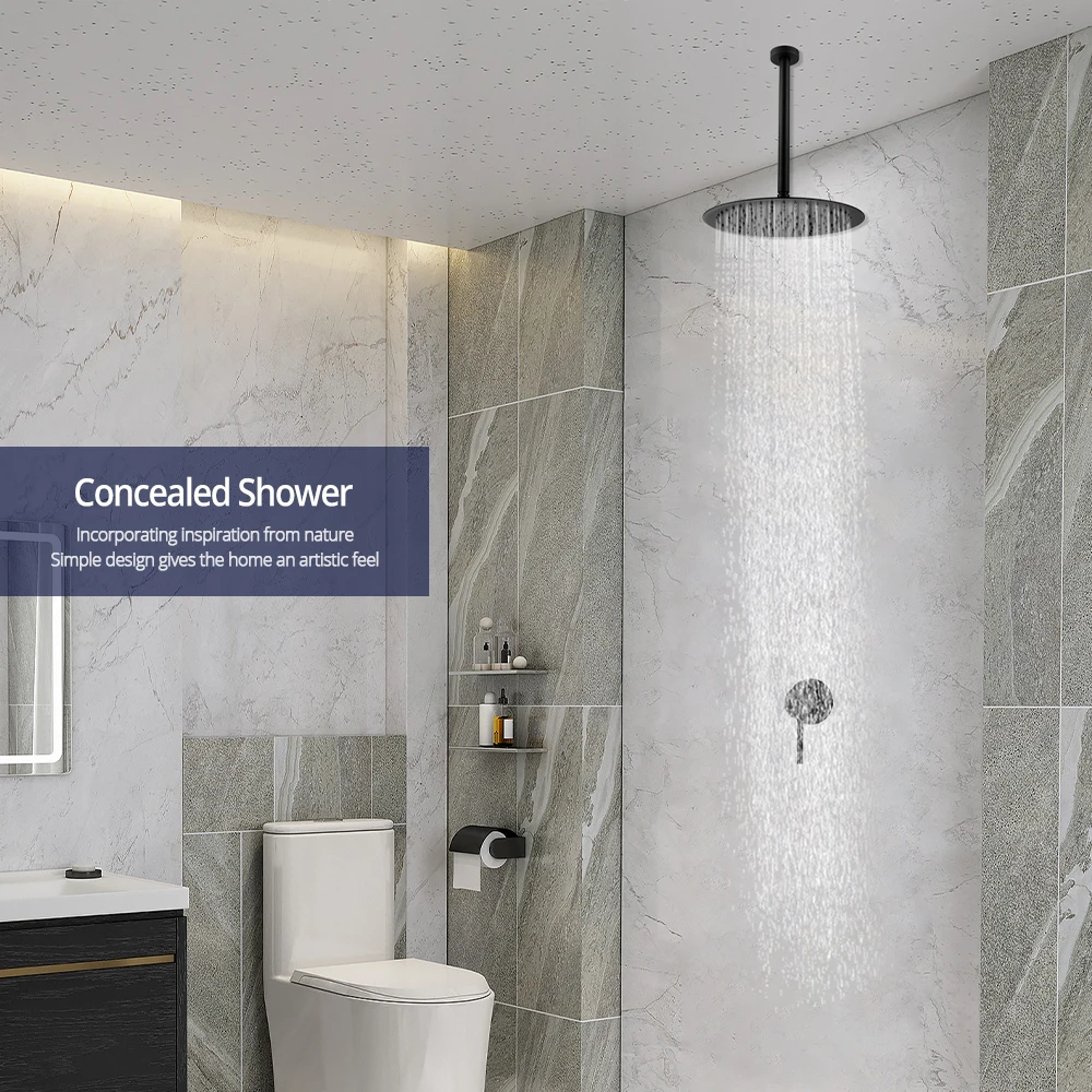 Потолочный смеситель для душа 8-дюймовый с одной ручкой 30 см