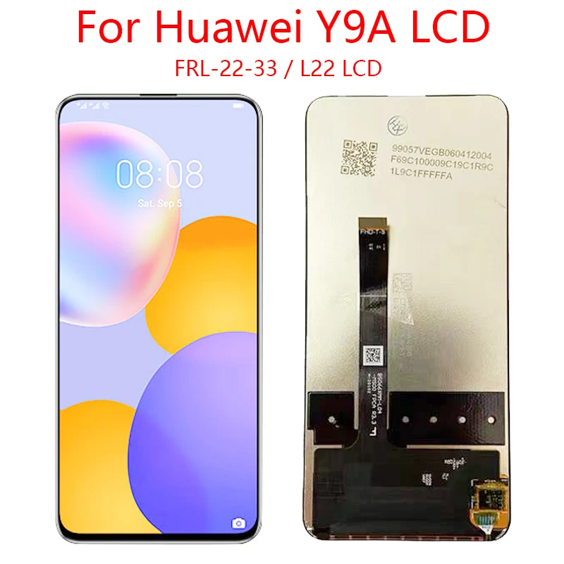 Дисплей 6,63 'для Huawei Honor X10, сенсорный экран с дигитайзером в сборе, Honor x10 5G LCD с рамкой для Huawei Y9a LCD