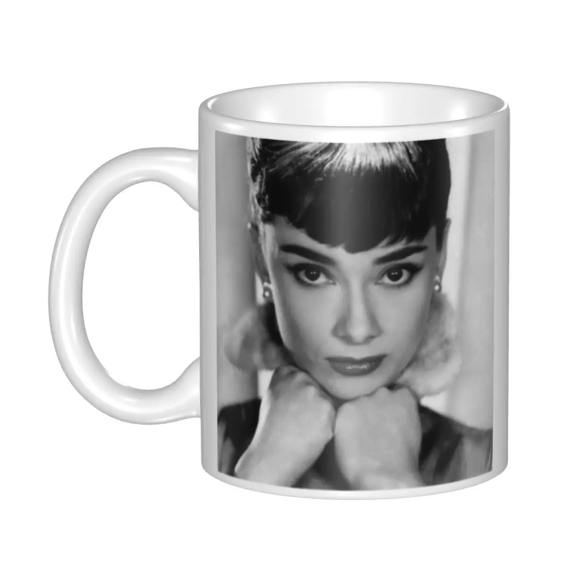 

Пользовательские кружки Одри Хепберн, семейная чашка для чая, молока, кофе, мужские и женские уличные чашки для работы и кемпинга