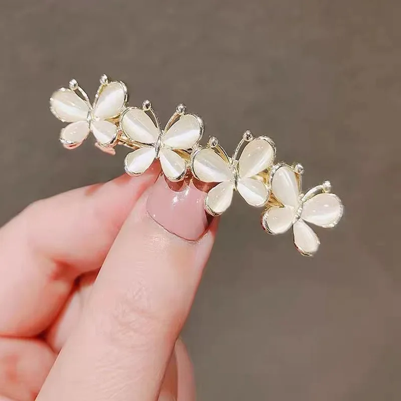 

Fashion Butterfly Cat's Eye Spring Clip Elegant Temperament Hairpin Side Bangs Internet Celebrity Top Clip