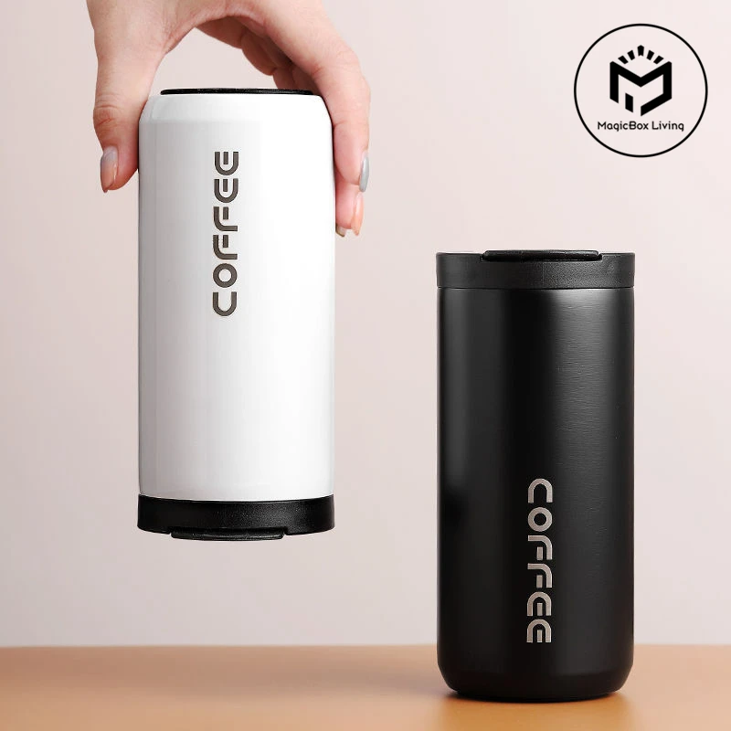 

350ml/500ml 304 Stainless Steel Milk Tea Coffee Mug Leak-Proof Thermos Mug Travel Thermal Cup Thermosmug Water Bottle For Gifts