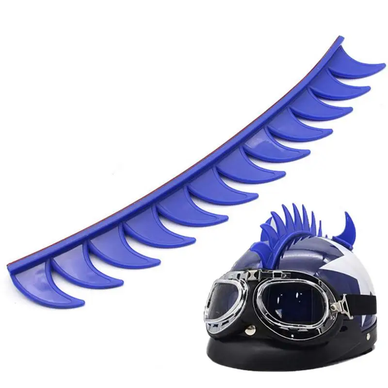 

Motorcycle Helmets Mohawk Warhawk Mohawk Rubber Saw Blade Helmets Stickers Motorcycle Mohawk Decorative Sticker For All Helmets