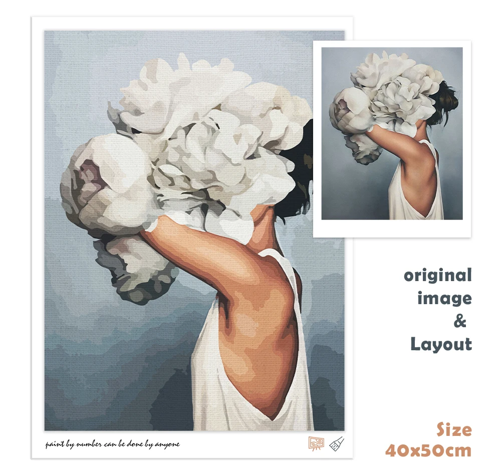 Картина CHENISTORY в рамке для женщин сделай сам живопись по номерам Современная