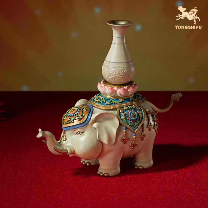 

Southeast Asian Style Desktop Decoration Pure Copper Elephant Decorations