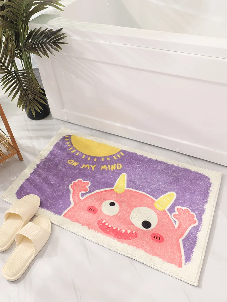

Cartoon planet bathroom floor household non slip mat toilet door carpet