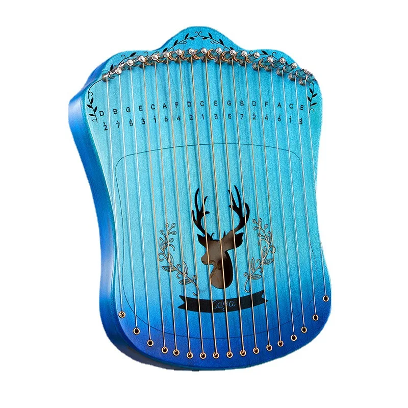 

Cega большой палец Lyre 17 струн Kalyre Kalimba струны палец Harp деревянный палец Lyre звуковое отверстие Начинающий музыкальный инструмент