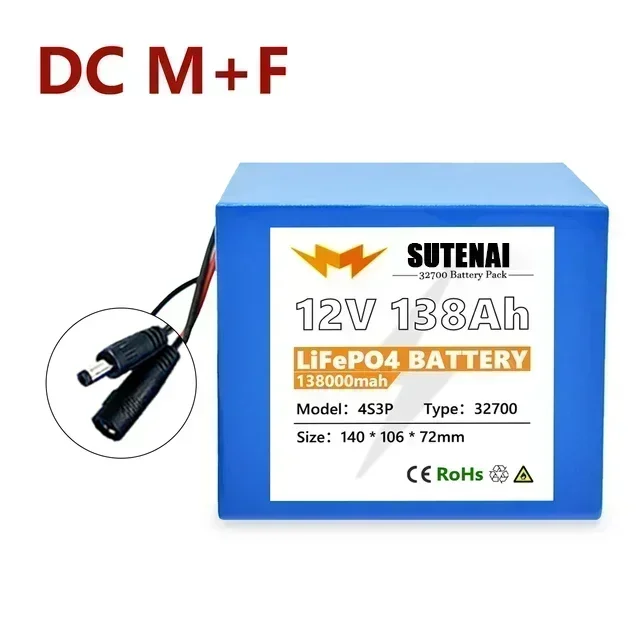 Аккумулятор Lifepo4 32700 4S3P 12 8 В 138000 mAh 4S 40A 100A