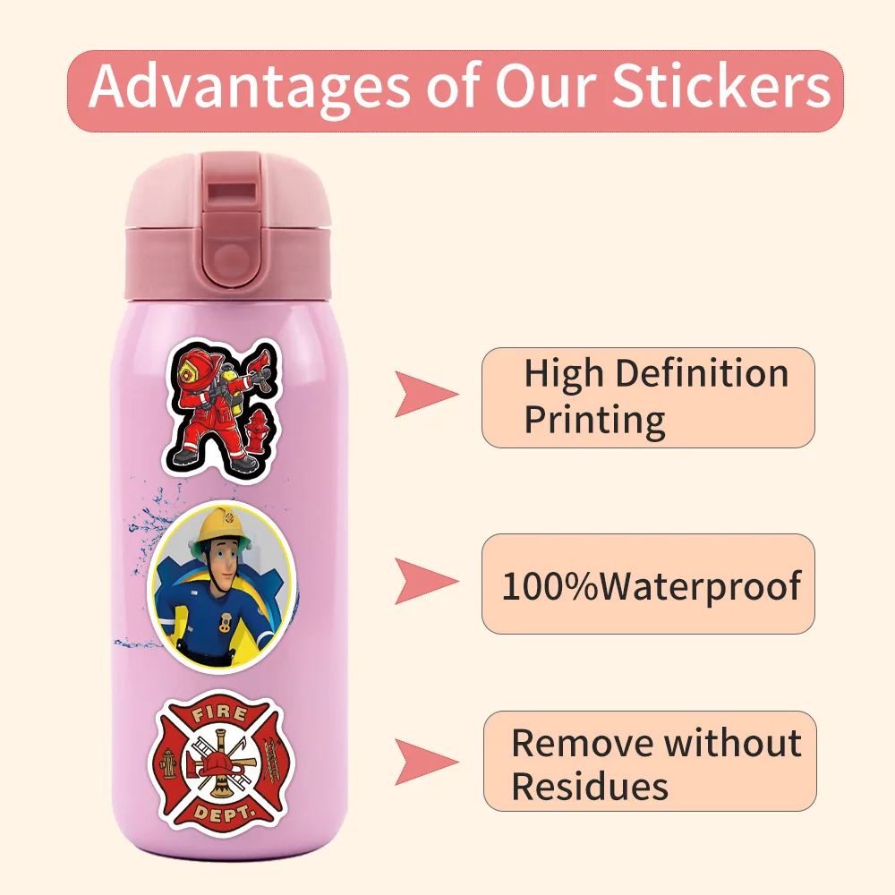 10/30/55 шт. детские наклейки Пожарный Сэм