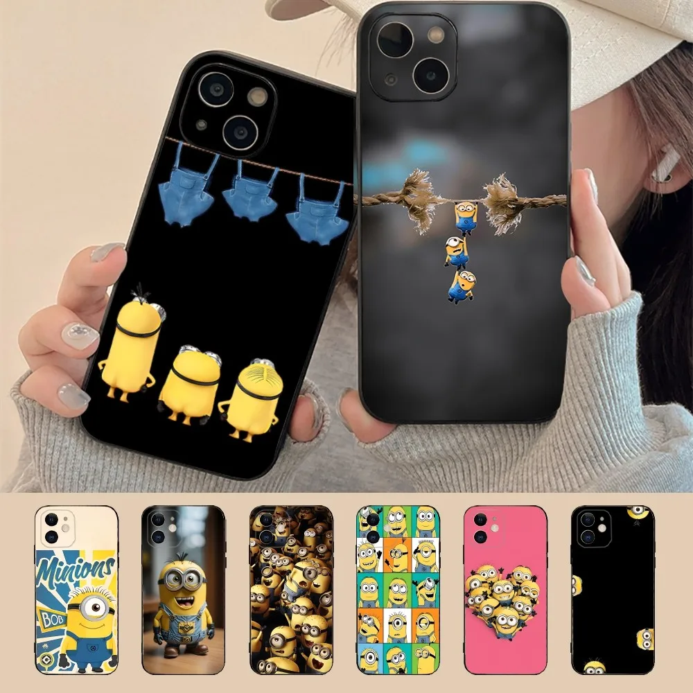 Чехол M-Minionss для телефона Iphone 15 11 13 14 Pro Max 7 8 Plus X Xr Xs Se2020 12mini чехол