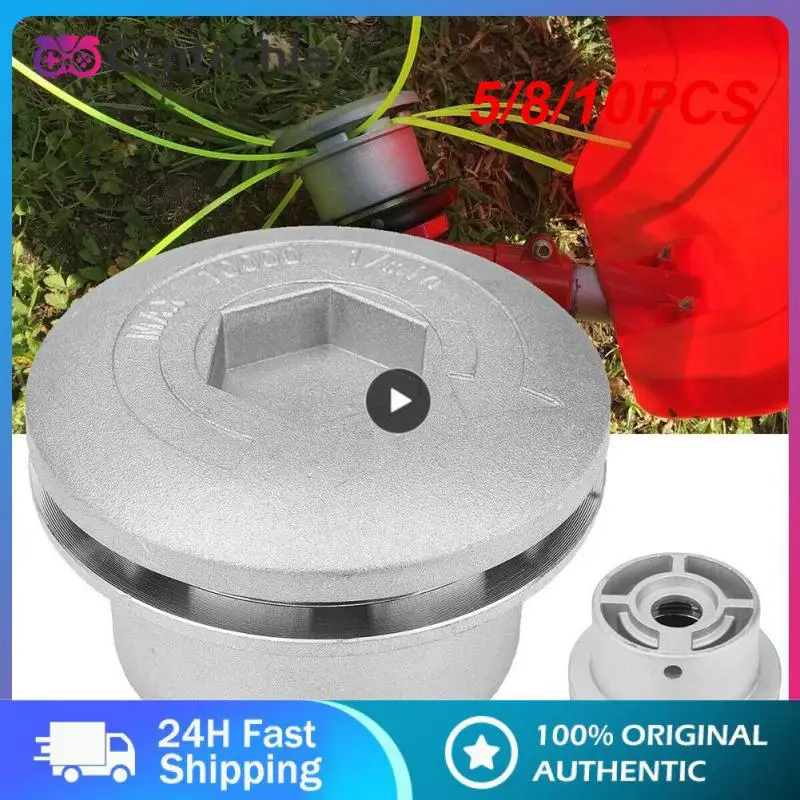 

5/8/10PCS Universal Aluminum Trimmer Head With Four String Set Garden Grass Brush Cutter Accessories Durable Strimmer Head For