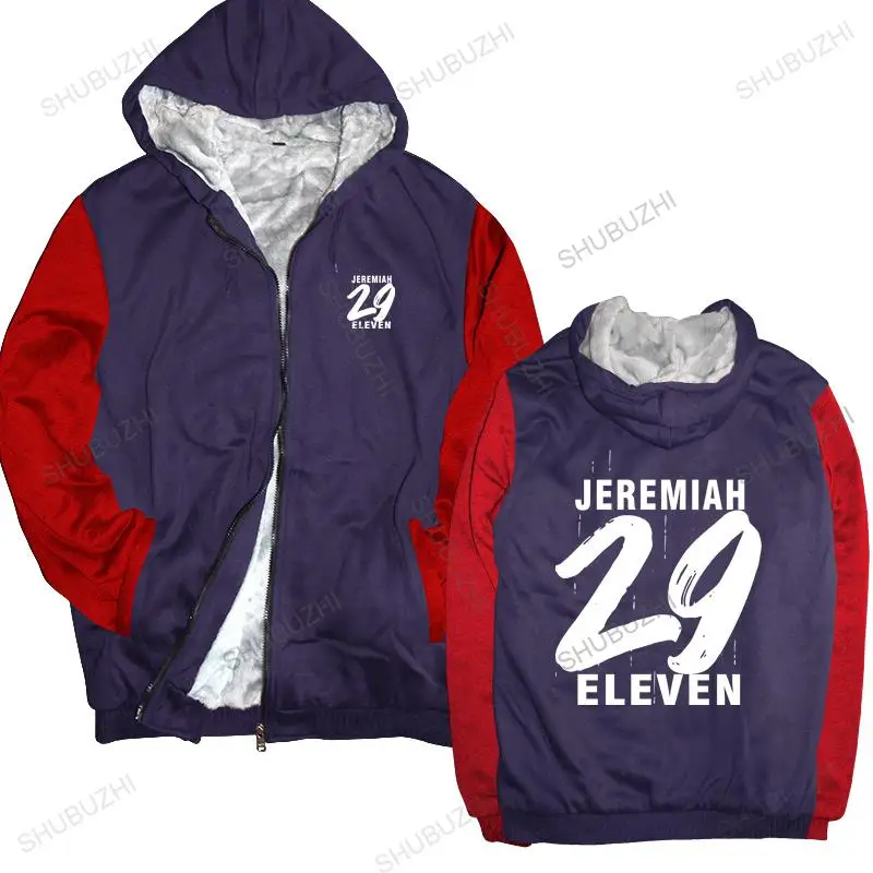 

new arrived men hoodies winter Jeremiah 29 11 Eleven Christian Bible Verse brand hoodie warm jacket