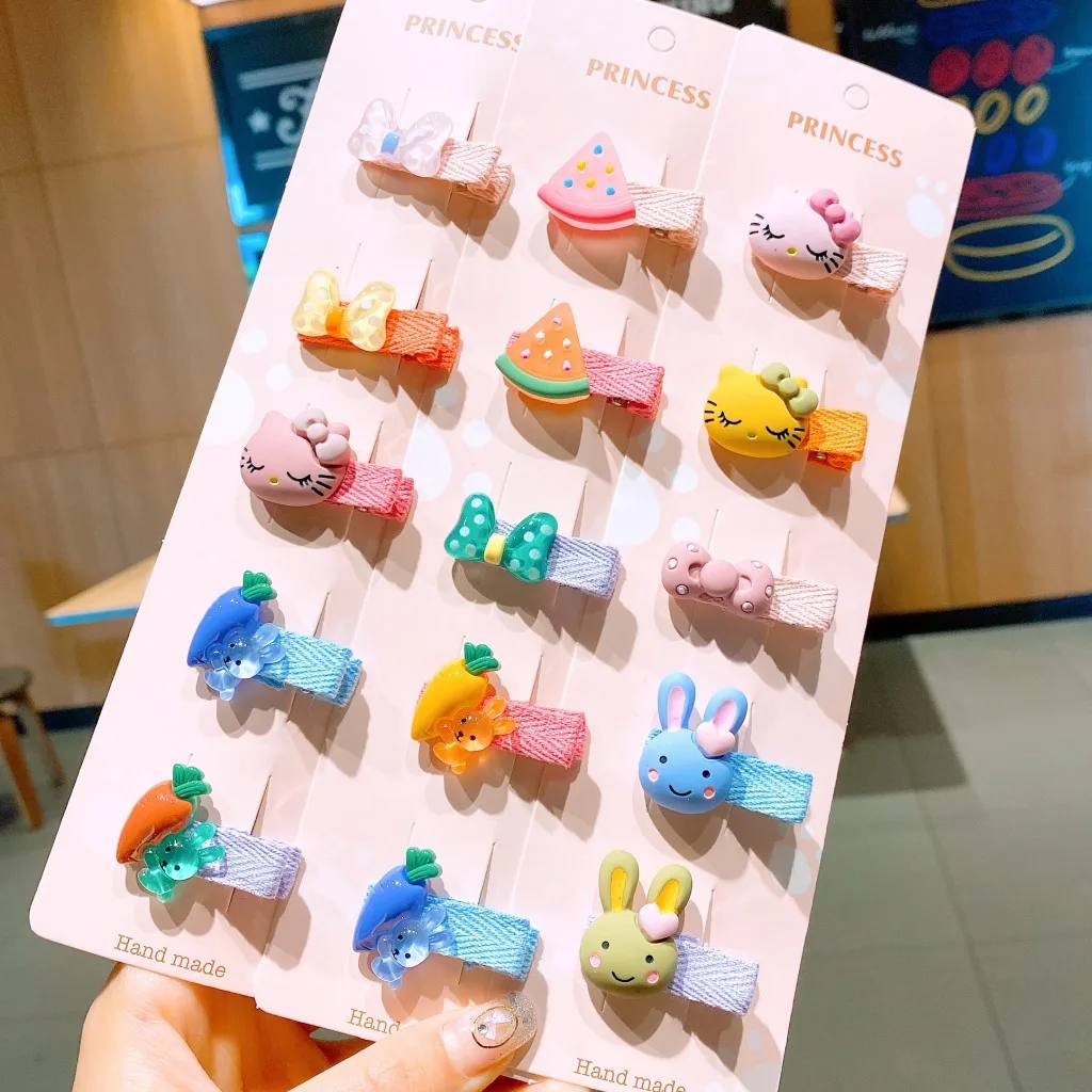 Детские заколки для волос с рисунками животных мини маленьких девочек детские