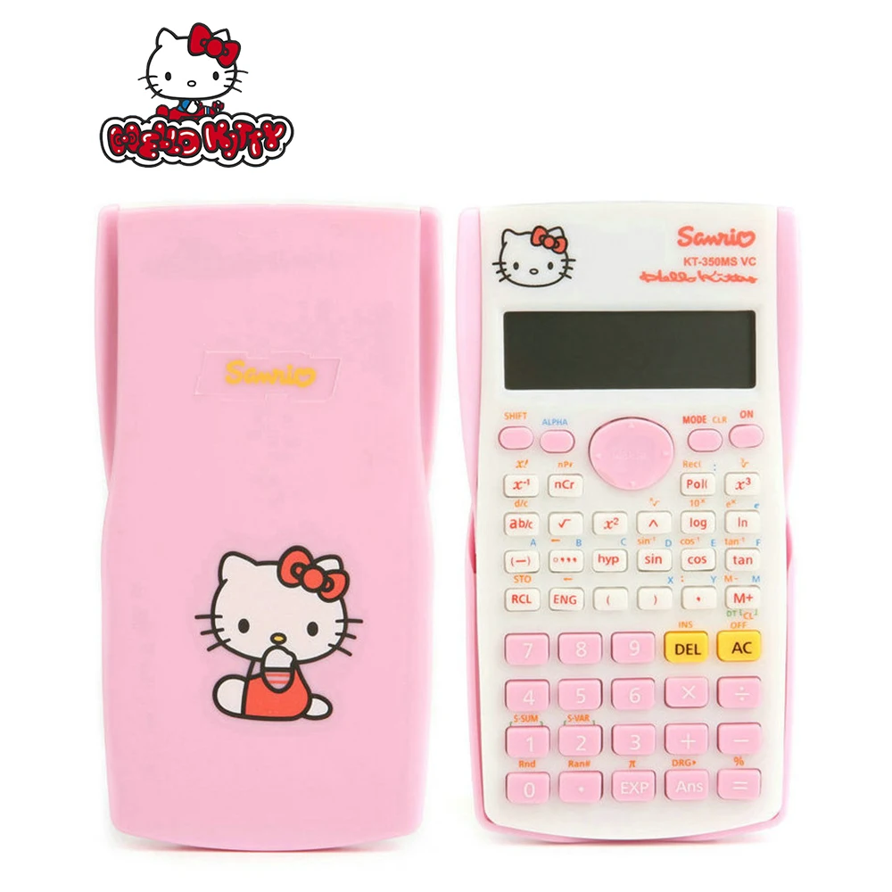 Hello Kitty Electronic Calculator Desktop Home Office School Financial Accounting Tool Slide Science Function Calculation Gifts