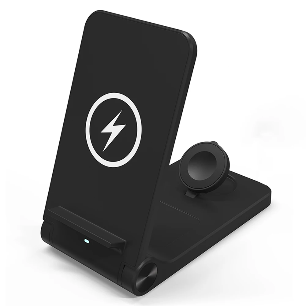 

30W 3 in 1 Foldable Wireless Charger Pad for iPhone 13 14 Fast Wireless Charging Desktop Phone Stand for iWatch Airpods Pro