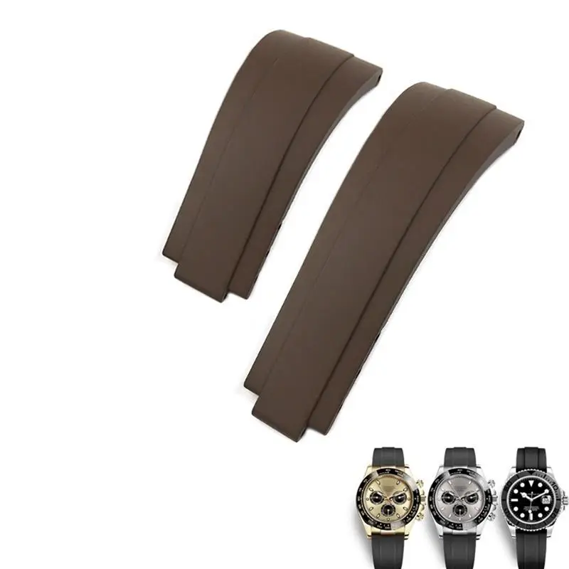 Ремешок BEFIA 20 мм FKM для часов резиновый мягкий браслет Rolex Daytona Submariner GMT яхта-Master