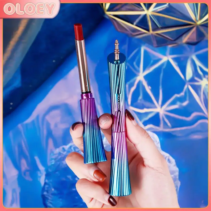 

Guangzhou Tower Small Waist Thin Tube Matte Lipstick Fashion Velvet Lip Gloss Waterproof Durable Non-stick Cup Cosmetic TSLM1