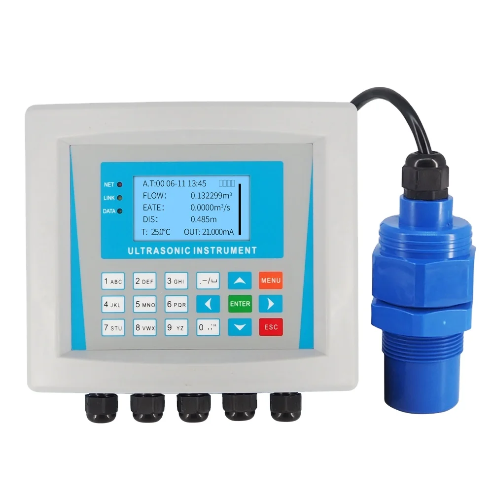 

Aice Tech RS232 Parshall Flume Open Channel Flowmeter Measuring River Water Ultrasonic Flow Meter Price