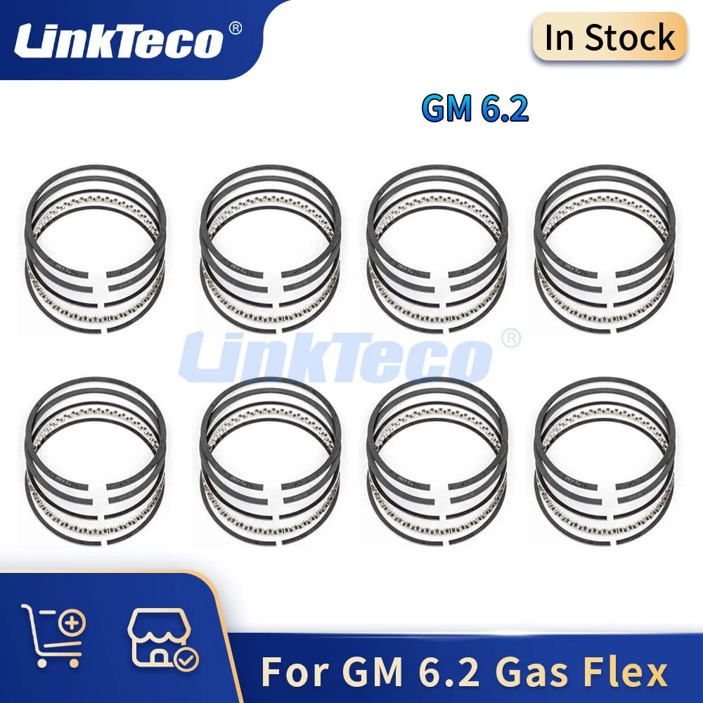 

Детали двигателя, поршни, кольца, набор 6,2 л V8 Gas Flex 07-17 для GM Cadillac Chevrolet Camaro Corvette GMC HUMMER PONTIAC LS LS3 L92