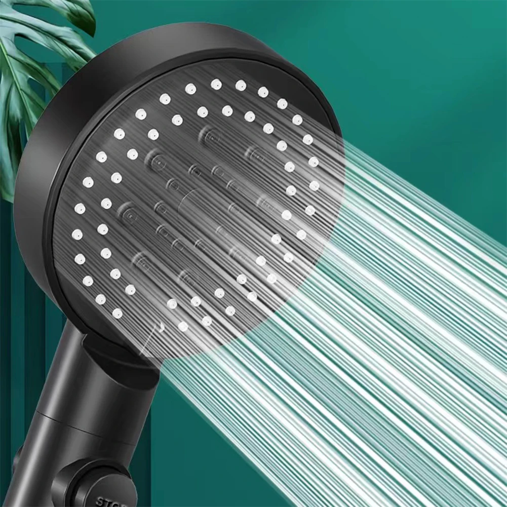 

6 Modes Showerhead high pressure Adjustable shower head rainfall One-Key Stop shower head with handheld Jets Bathroom accessory