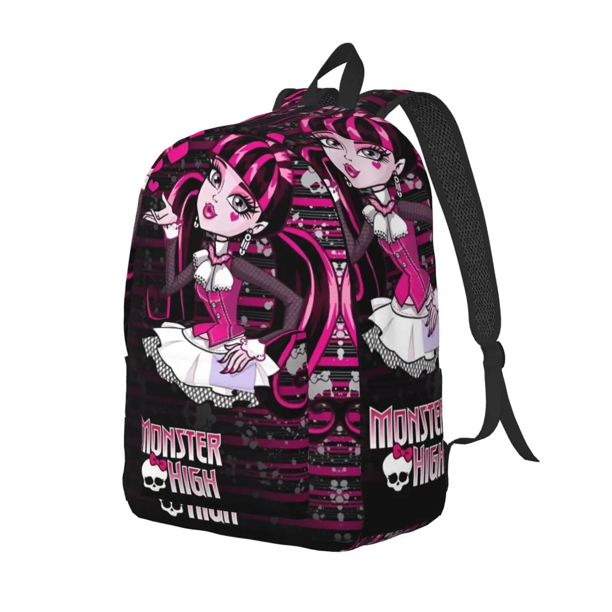Модный Рюкзак Monster High в стиле аниме Draculaura прочный студенческий рабочий забавный