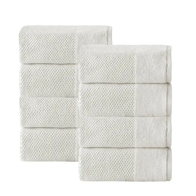 

- Incanto Hand Towels - 8 Piece Hand Towels, long staple Turkish towel - Quick Dry, Soft, Absorbent