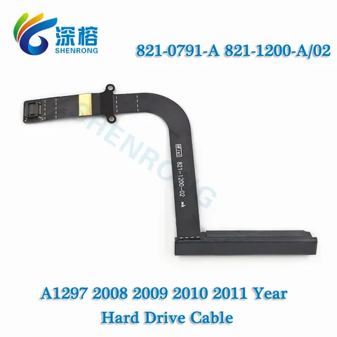 A1297 кабель для жесткого диска 821-0791-A 821-1200-A 2008 2009 2010 2011 2012 для Macbook Pro 17 "A1297, разъем для жесткого диска SSD, гибкий кабель