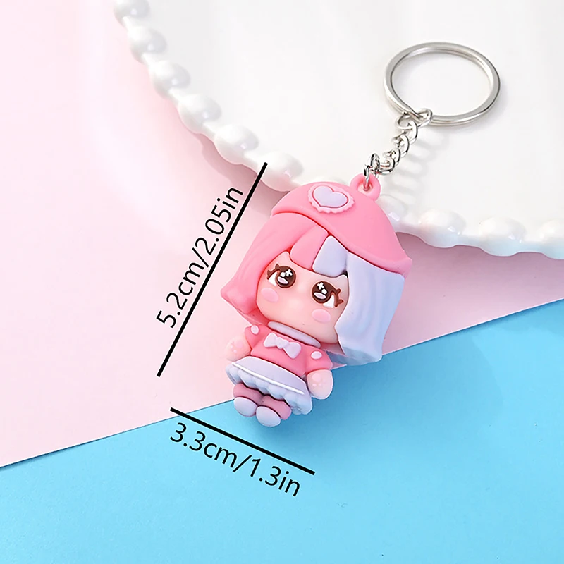 

New Cute Girl Keychain Small Gift Bubble Elf Pendant Exquisite Cartoon Character Pendant Doll