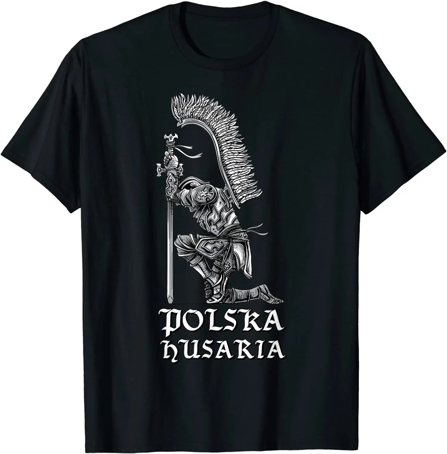 Polish Hussar Polska Husaria Gift for Poland Men T-Shirt Short Casual 100% Cotton Shirts Size S-3XL