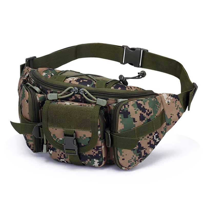 

New Men Waist Pack Bum Bag Pouch Waterproof Military Belt Waist Pack Molle Oxford Mobile Phone Wallet Travel Tool Waist Bag