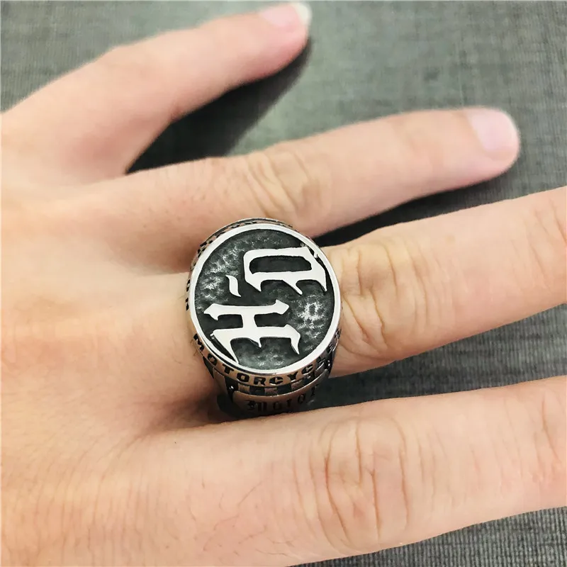 

Stainless Steel Motorcycles Man Boys Biker Style Ring Size 7-14