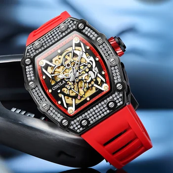 Diamond Watch for Men - Brand Mechanic Clock 4