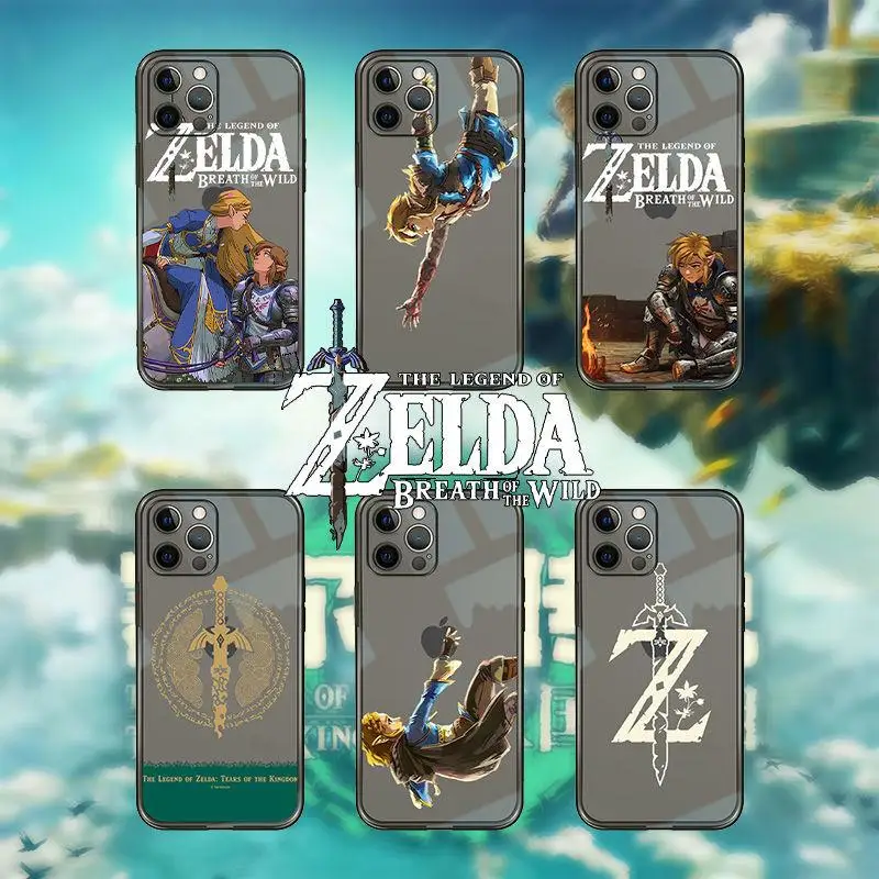 

2023 New Game The Legend of Zelda: Tears of The Kingdom 12/13Mini Phone Case Inclusive Cartoon Anime Iphone 11/12/13/14 Promax