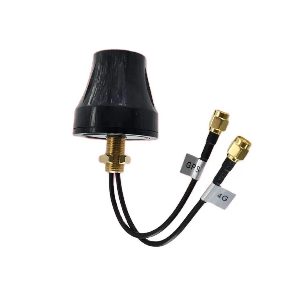 Combined Antenna Mushroom Type GPS Active+2.4G 4G/GSM Antenna with Nut Wxtension Cable SMA male Connector