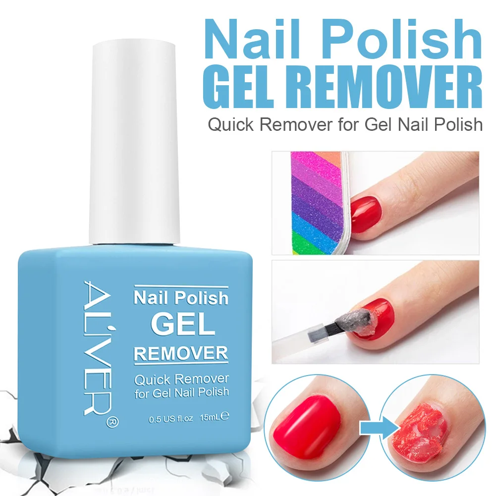 

15ml Burst Gel Polish Remover Soak-off Gel Cleaner Quick Easy Nail Polish Remover Manicure Nail Art Tool For Home Salon