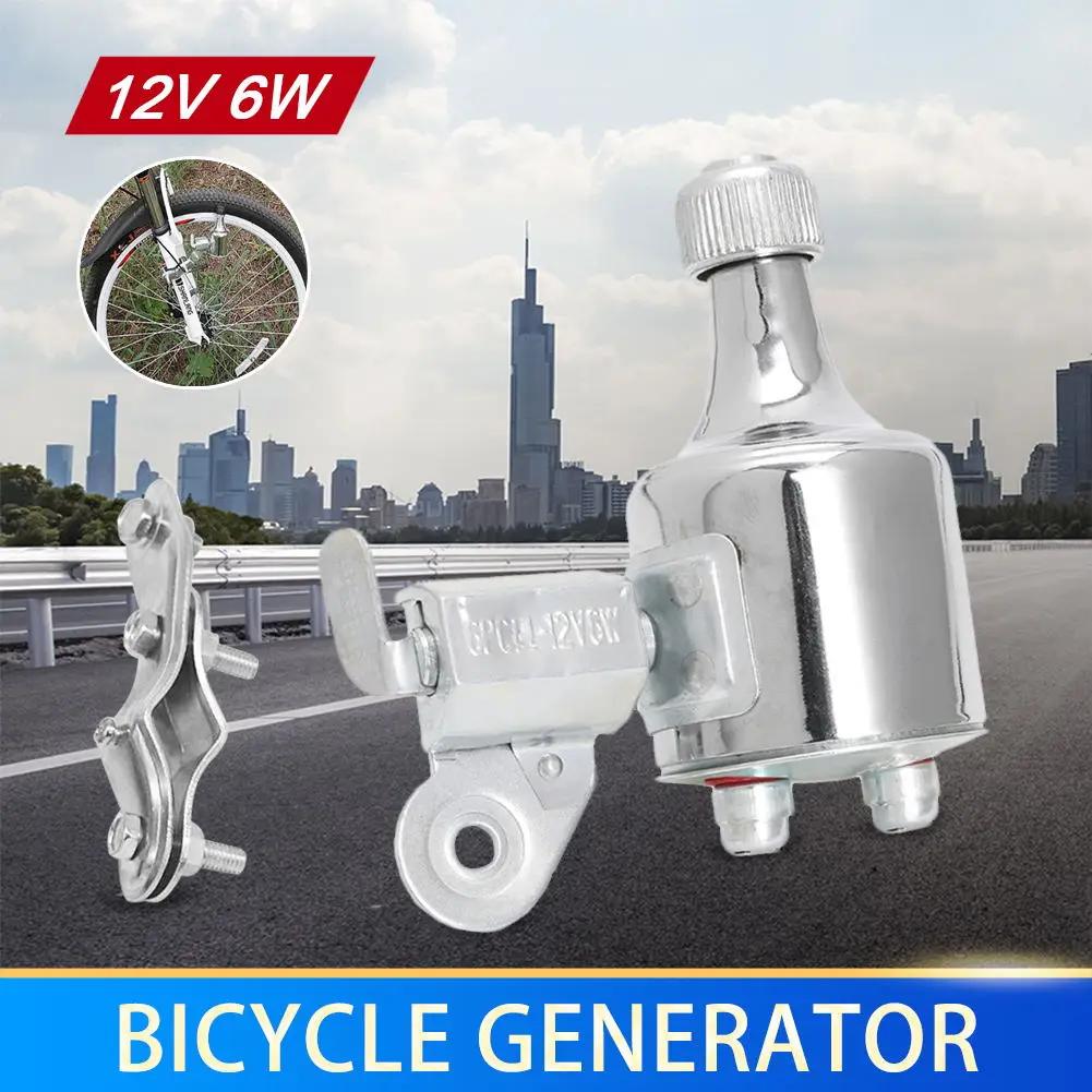 

12V 6W Bicycle Light Generator Headlight Tail Light Motorized Bicycle Dynamo Friction Generator Easy Install Motorized Accessori