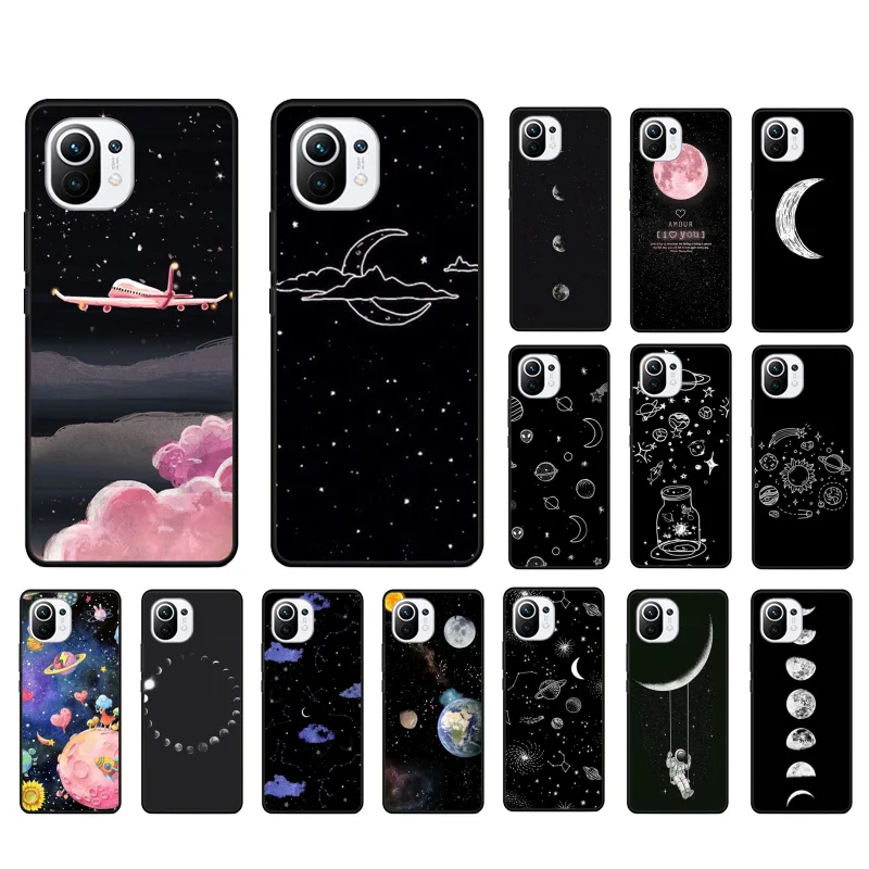 

Moon star space astronaut Phone Case for Xiaomi Mi 10T 11T 11 Pro 10 10T 11 lite 11Ultra Note10 lite Poco X3 Pro Poco F3