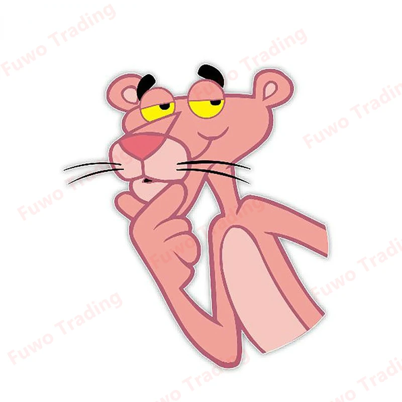 

Fuwo Trading Boutique Car Stickers Decor Motorcycle Decals Cartoon Pink Panther Decal Decorative Accessories Creative Waterproof