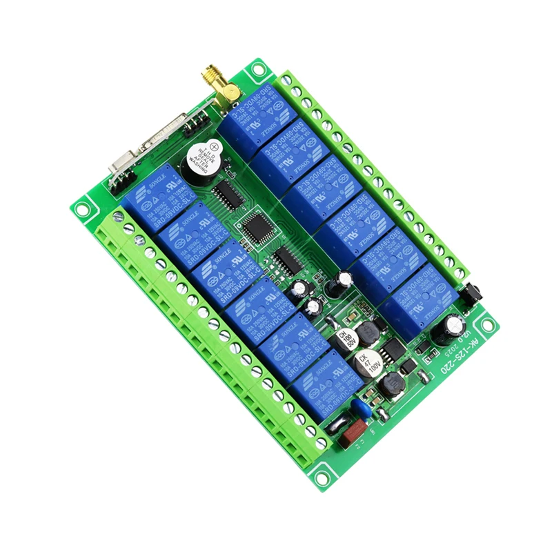 DC12-48V 12 каналов 433 МГц RF переключатель универсальный набор для промышленного управления электрическим краном гаражные ворота пульт дистанционного управления и приемник (art.: 3920c81ea4fb1) - 3920c81ea4fb1