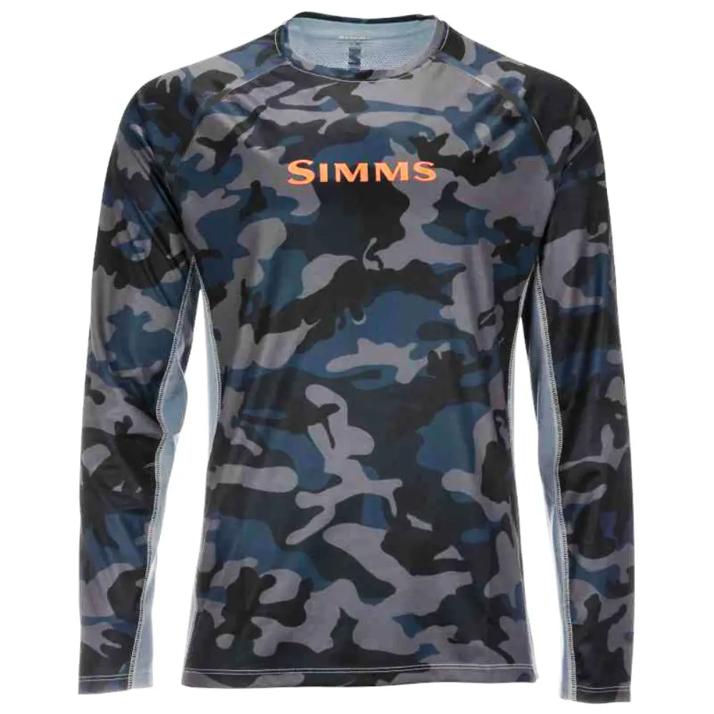 New Simms Camouflage Fishing Apparel Outdoor Double Color Long Sleeve T-shirt Sun Protection Angling Clothing enlarge