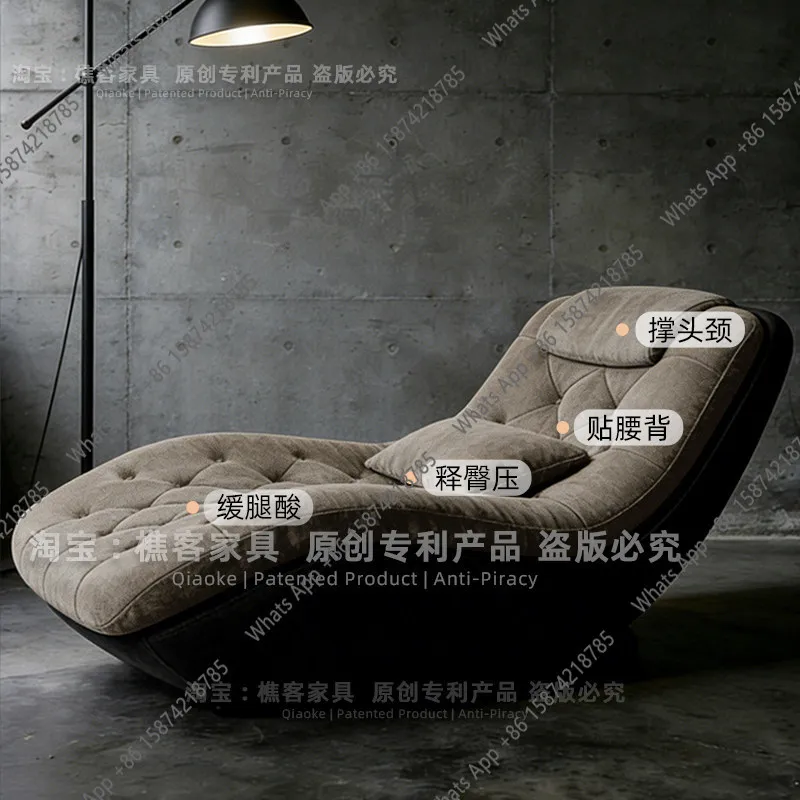Фото Кресло-шезлонг CF Lazy Sofa с функцией невесомости, для отдыха и сна, для гостиной, из высококачественной ткани, легкий люкс, для балкона, комфортное. №4