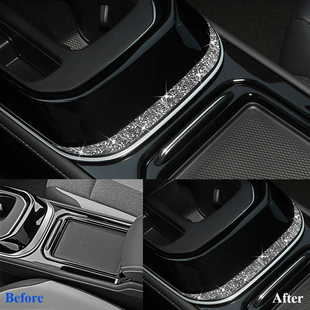 Для Volkswagen VW ID4 CROZZ 2021 2022 боковая накладка на центральную консоль блестящая