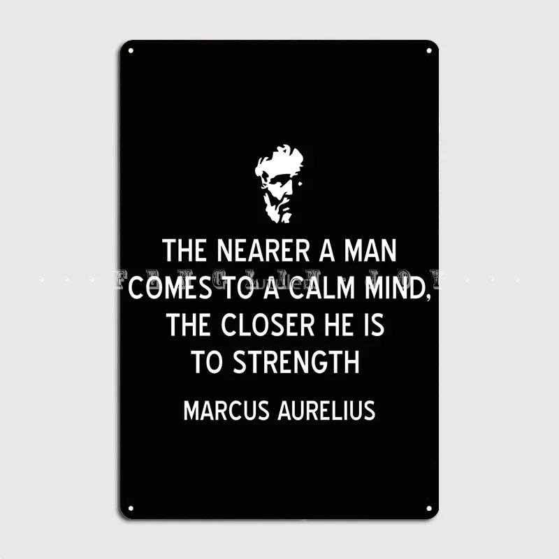 Стоицизм цитата на силы и спокойствие Маркус аулиус плакат металлическая