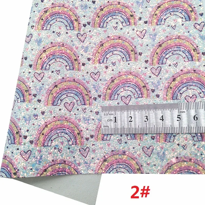 Синие Блестящие Кожаные листы с сердцем и крокодиловым тиснением из