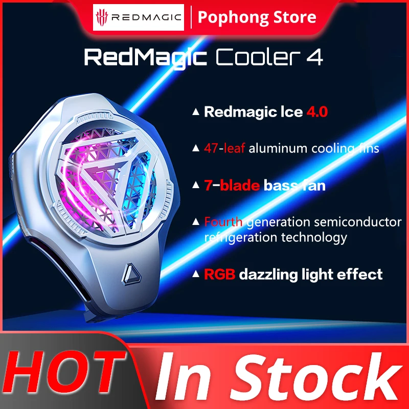 

RedMagic Cooler 4 Ice FunCooler 15W support 66-87mm 2 cooling Mode For oneplus 11 redmagic 8 pro black shark 5 pro